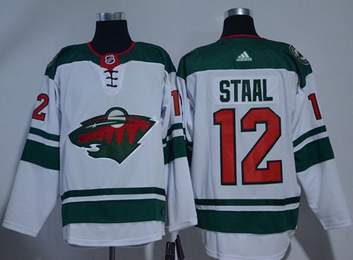 Adidas Men Minnesota Wild #12 Eric Staal White Road Authentic Stitched NHL Jersey->florida panthers->NHL Jersey